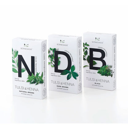 ボタニカノン トゥルシー&ヘナ　ブラック（染毛料）2回分（4mlホホバオイル×2包付き）