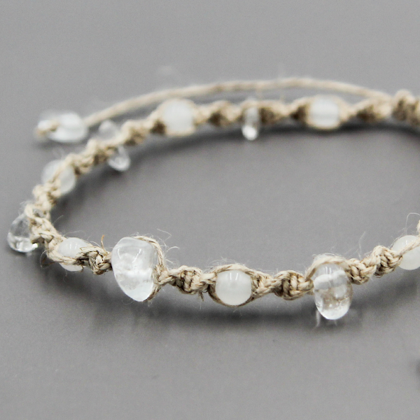 誕生石ヘンプブレスレット