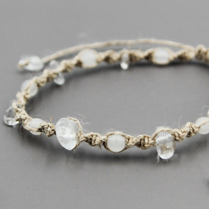 誕生石ヘンプブレスレット