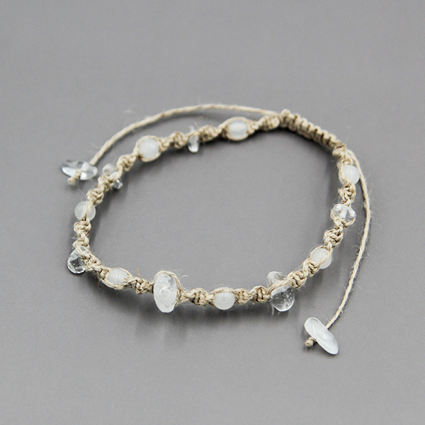 誕生石ヘンプブレスレット