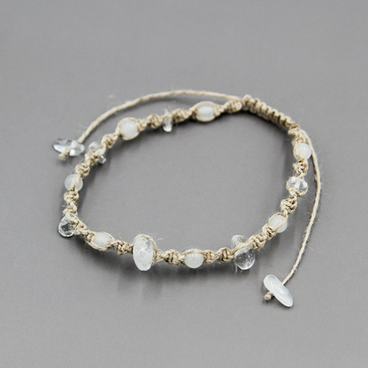 誕生石ヘンプブレスレット