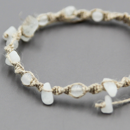 誕生石ヘンプブレスレット