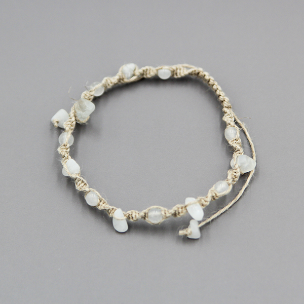 誕生石ヘンプブレスレット