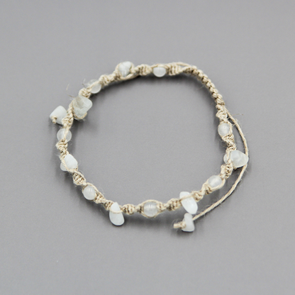 誕生石ヘンプブレスレット