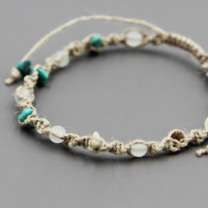 誕生石ヘンプブレスレット