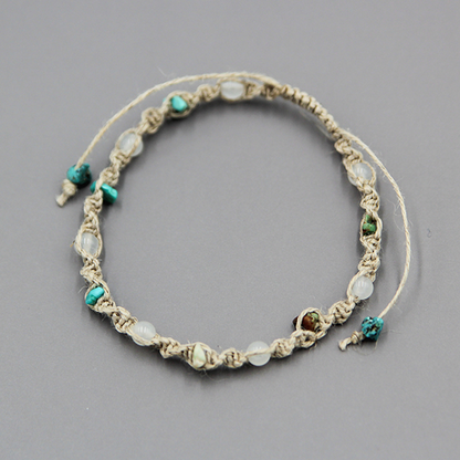 誕生石ヘンプブレスレット