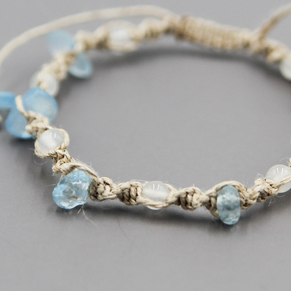 誕生石ヘンプブレスレット