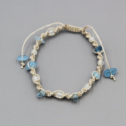 誕生石ヘンプブレスレット